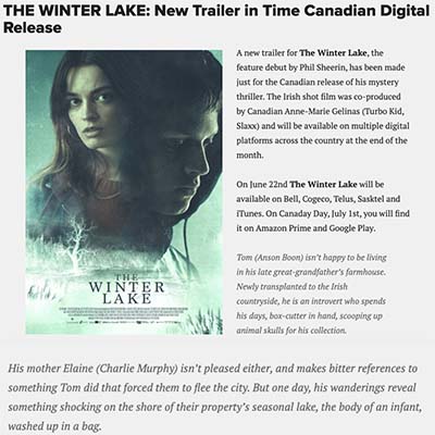 THE WINTER LAKE: New Trailer in Time Canadian Digital Release